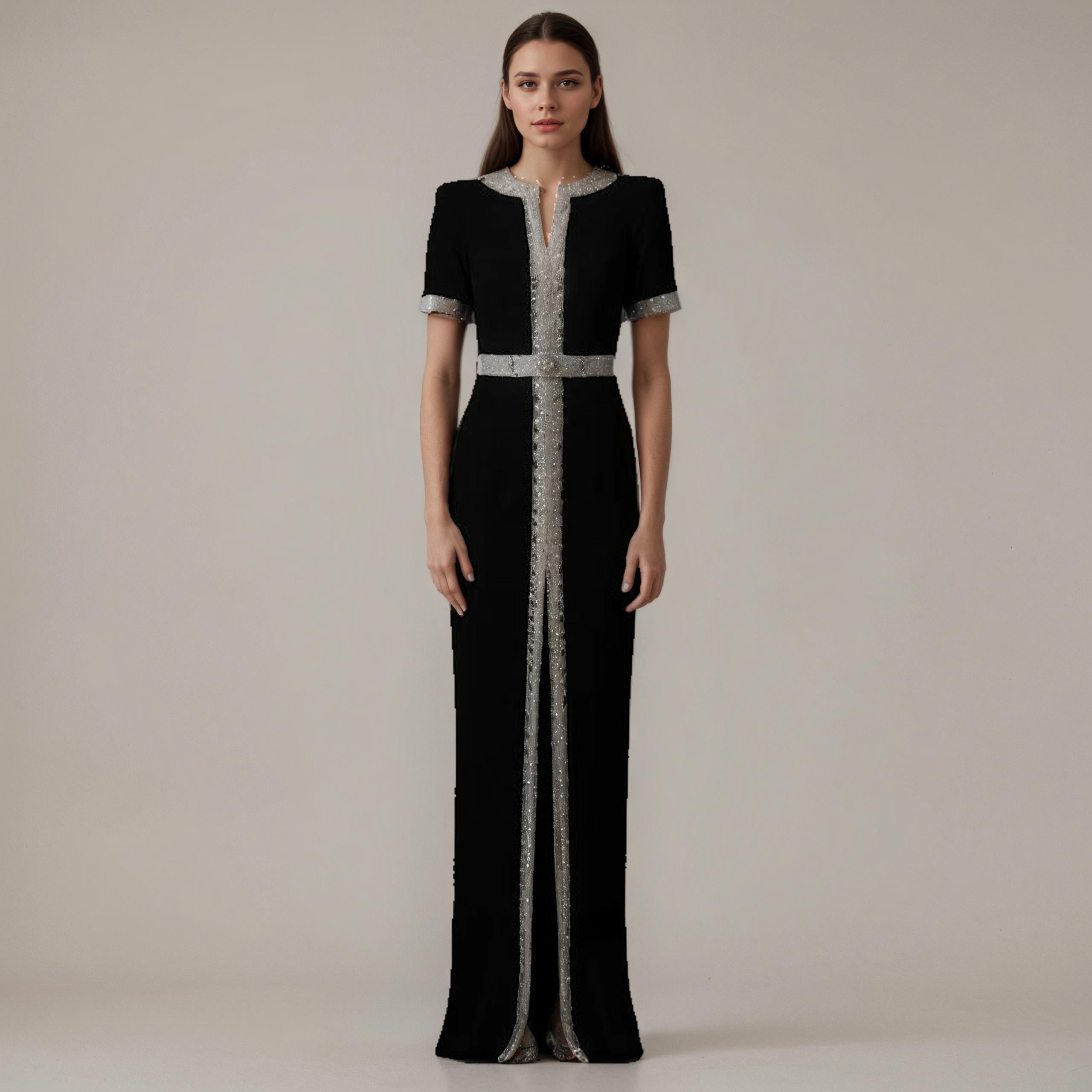 Noir Étoilé  Embellished Majesty Gown
