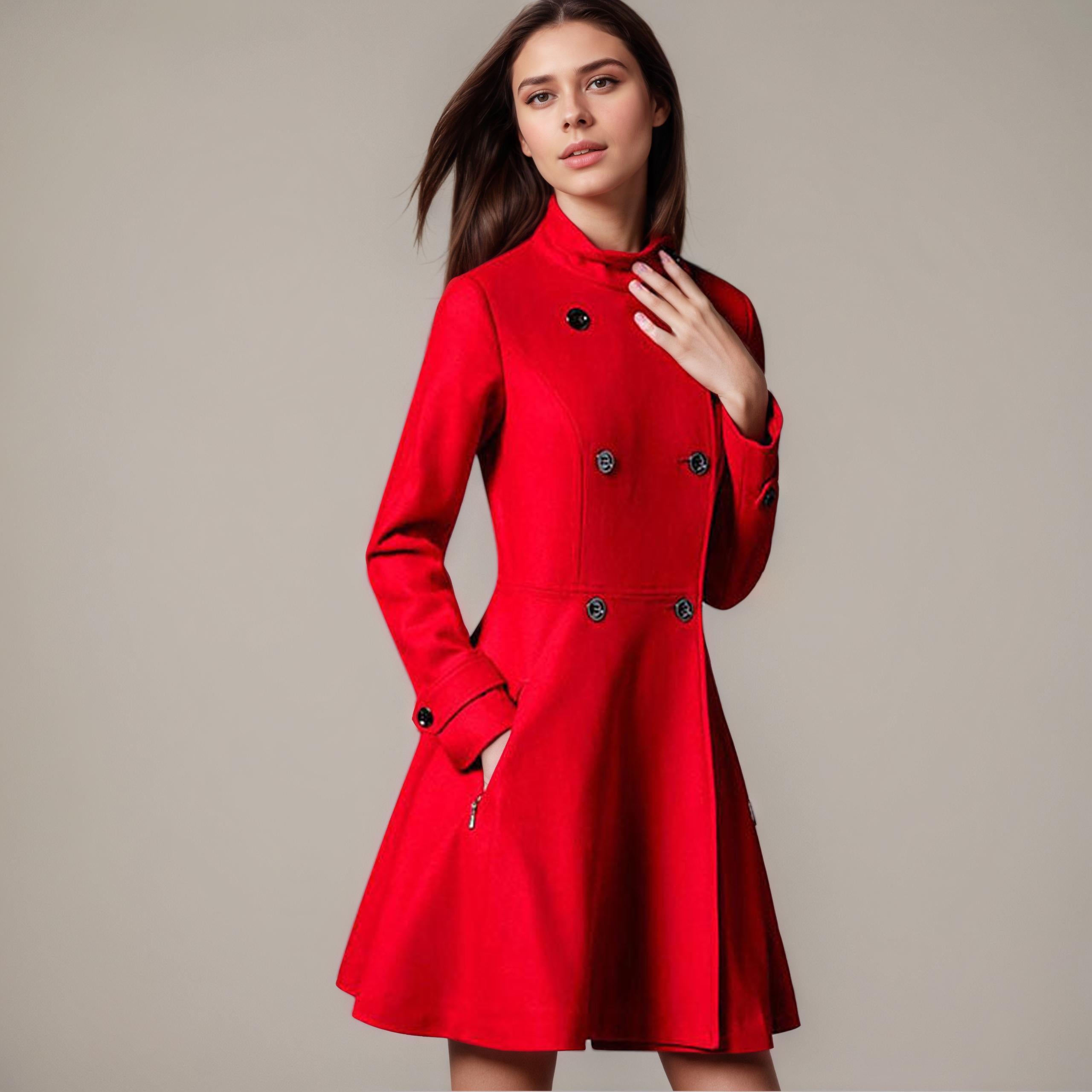 Vivienne Tailored Wool Coat of Elegance