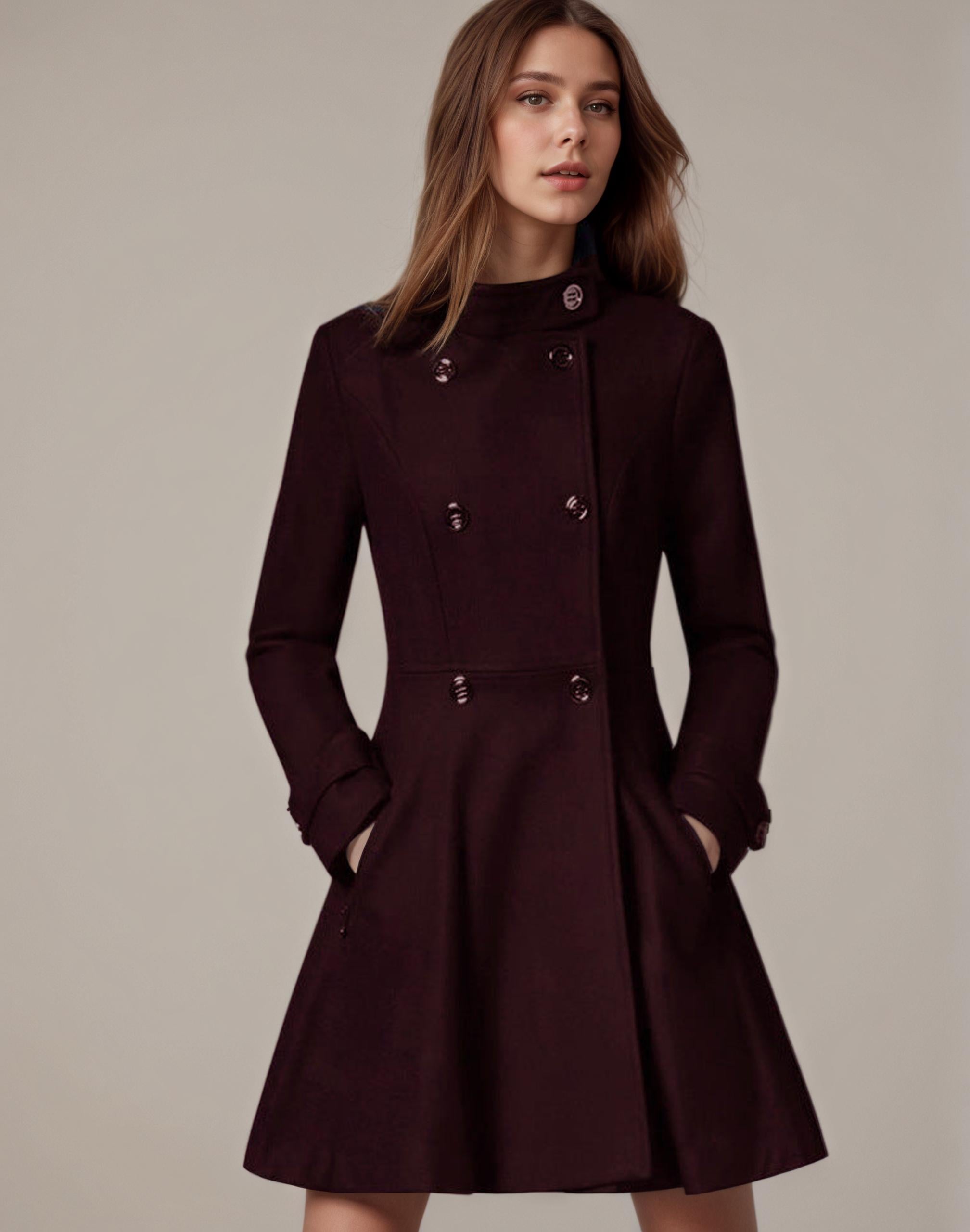 Vivienne Tailored Wool Coat of Elegance