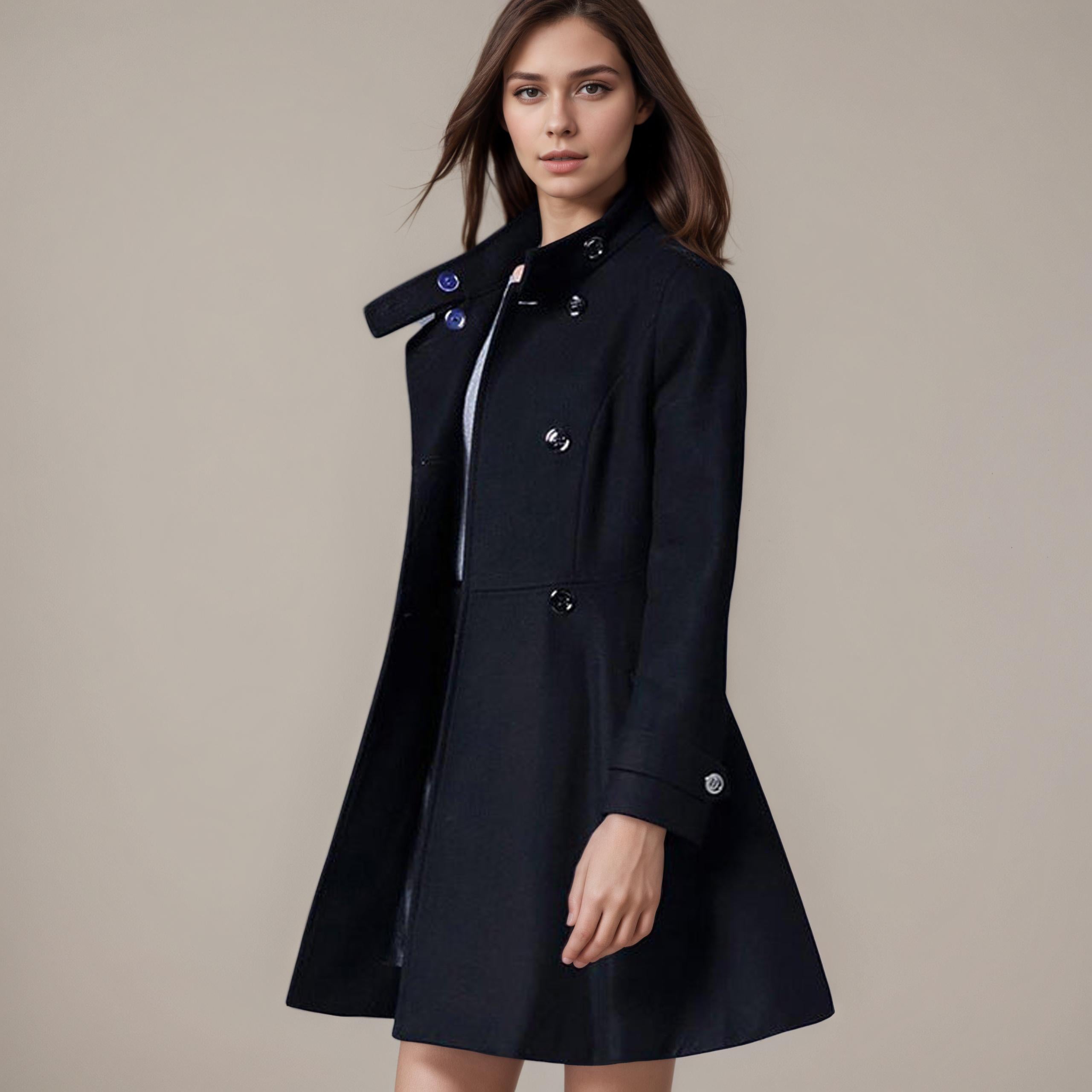 Vivienne Tailored Wool Coat of Elegance