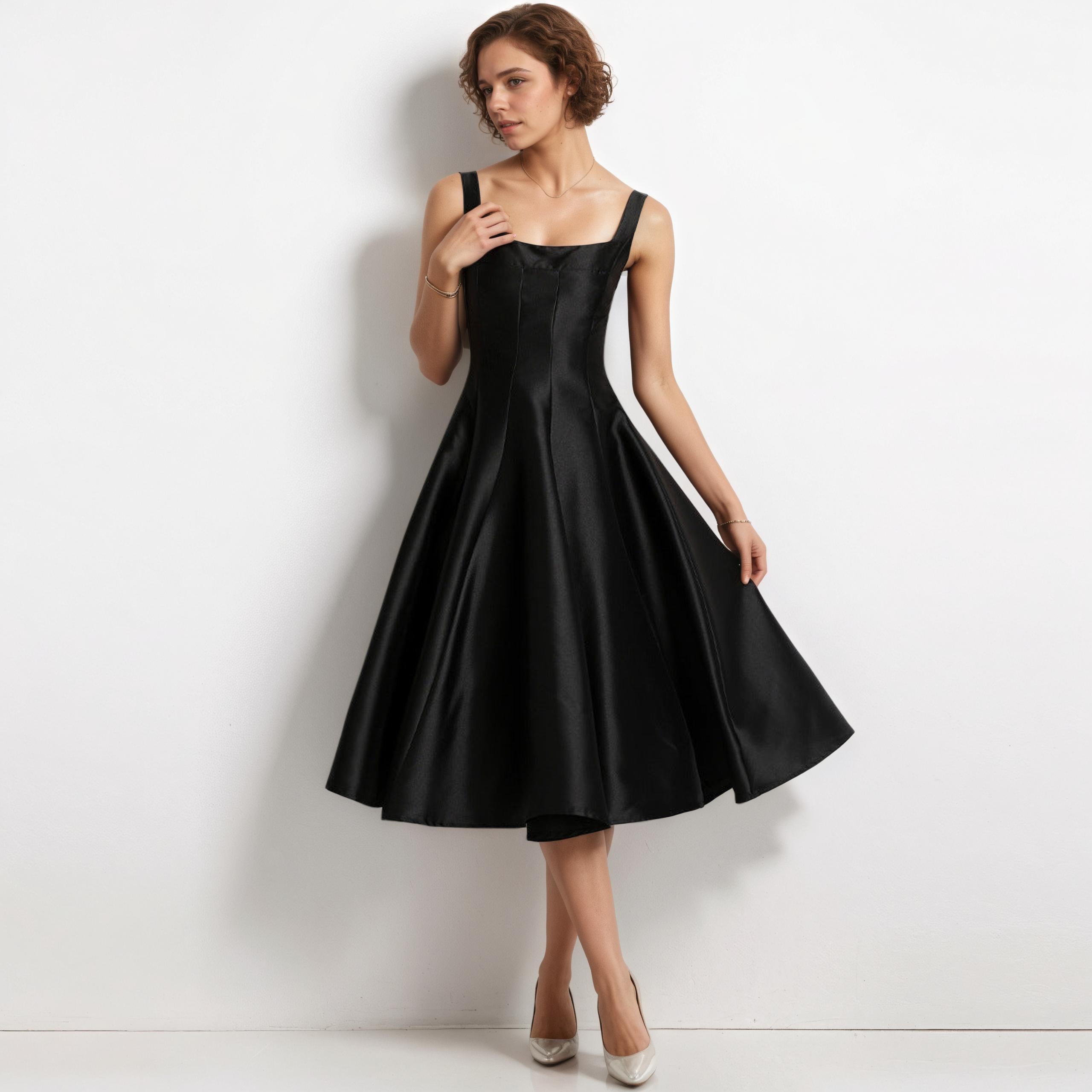 Celine Bloom High-Waist Midi Dress