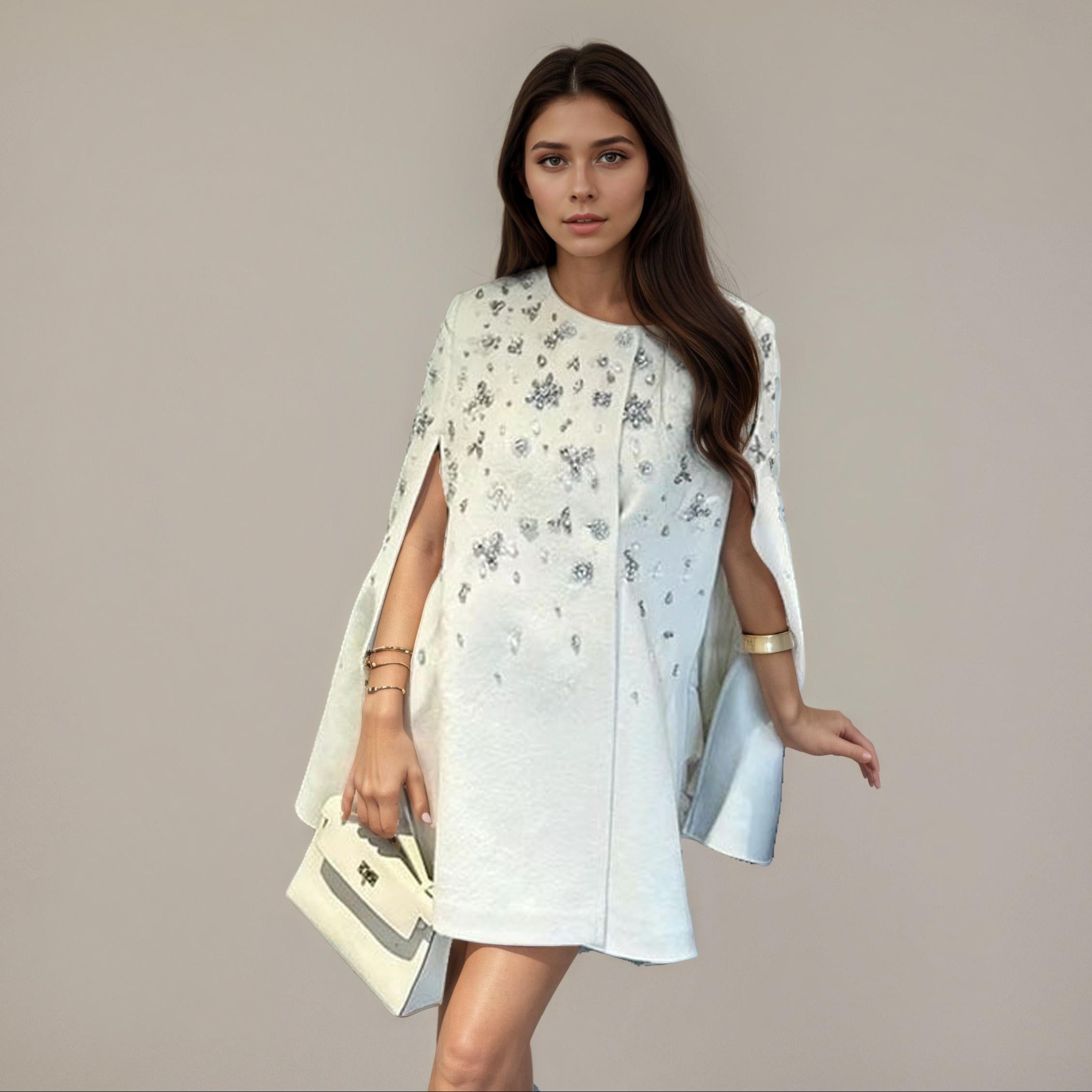 Embellished  A-Line Mini Dress