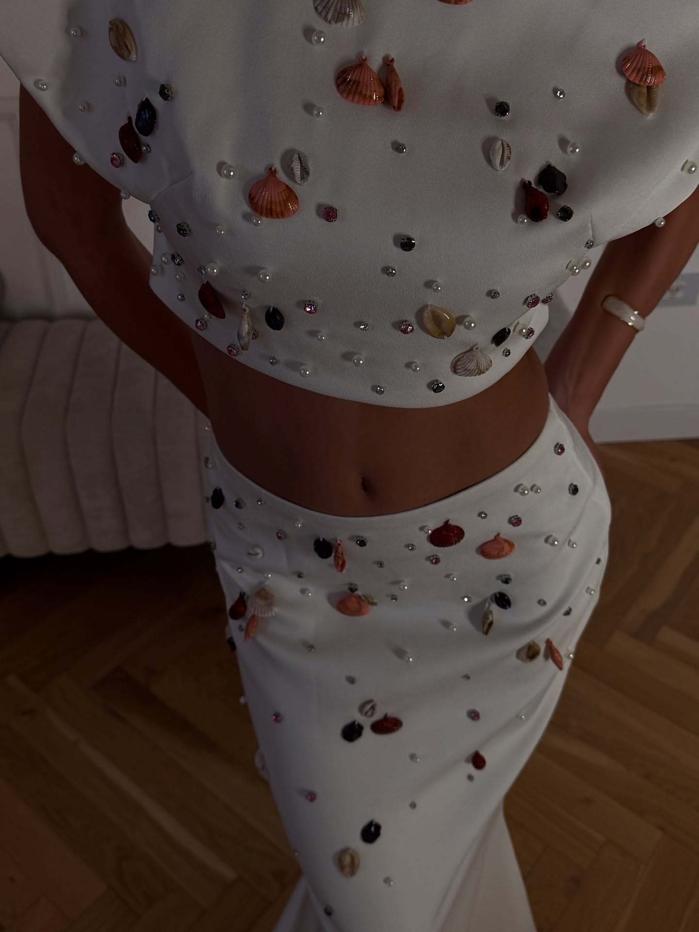 Gemstone Gala TwoPiece Column Gown