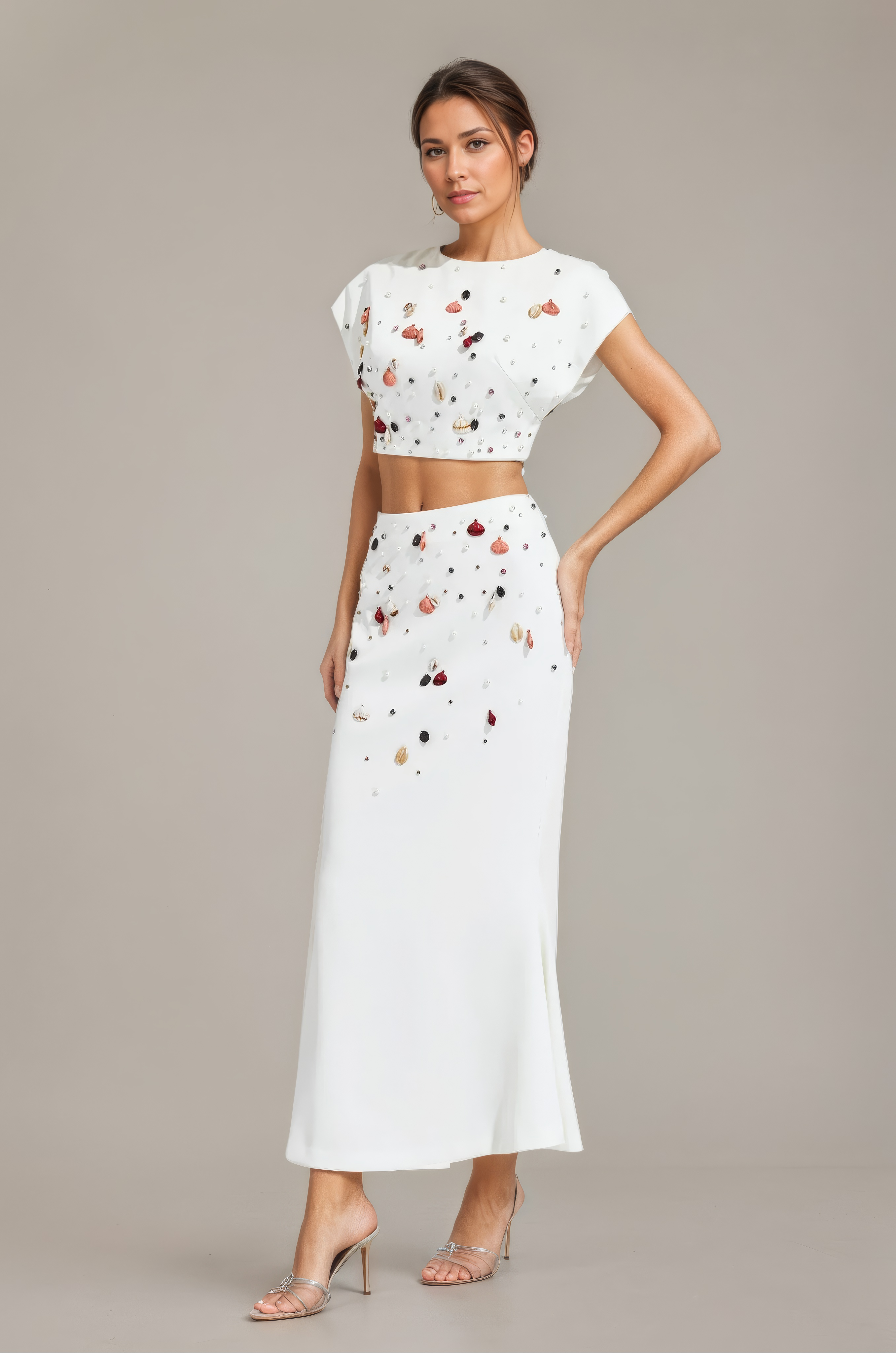 Gemstone Gala TwoPiece Column Gown