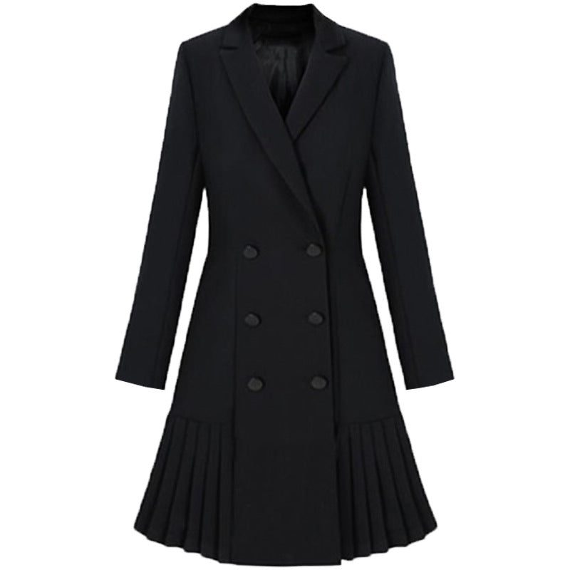 Claudia City Chic Pleated Blazer Mini Dress