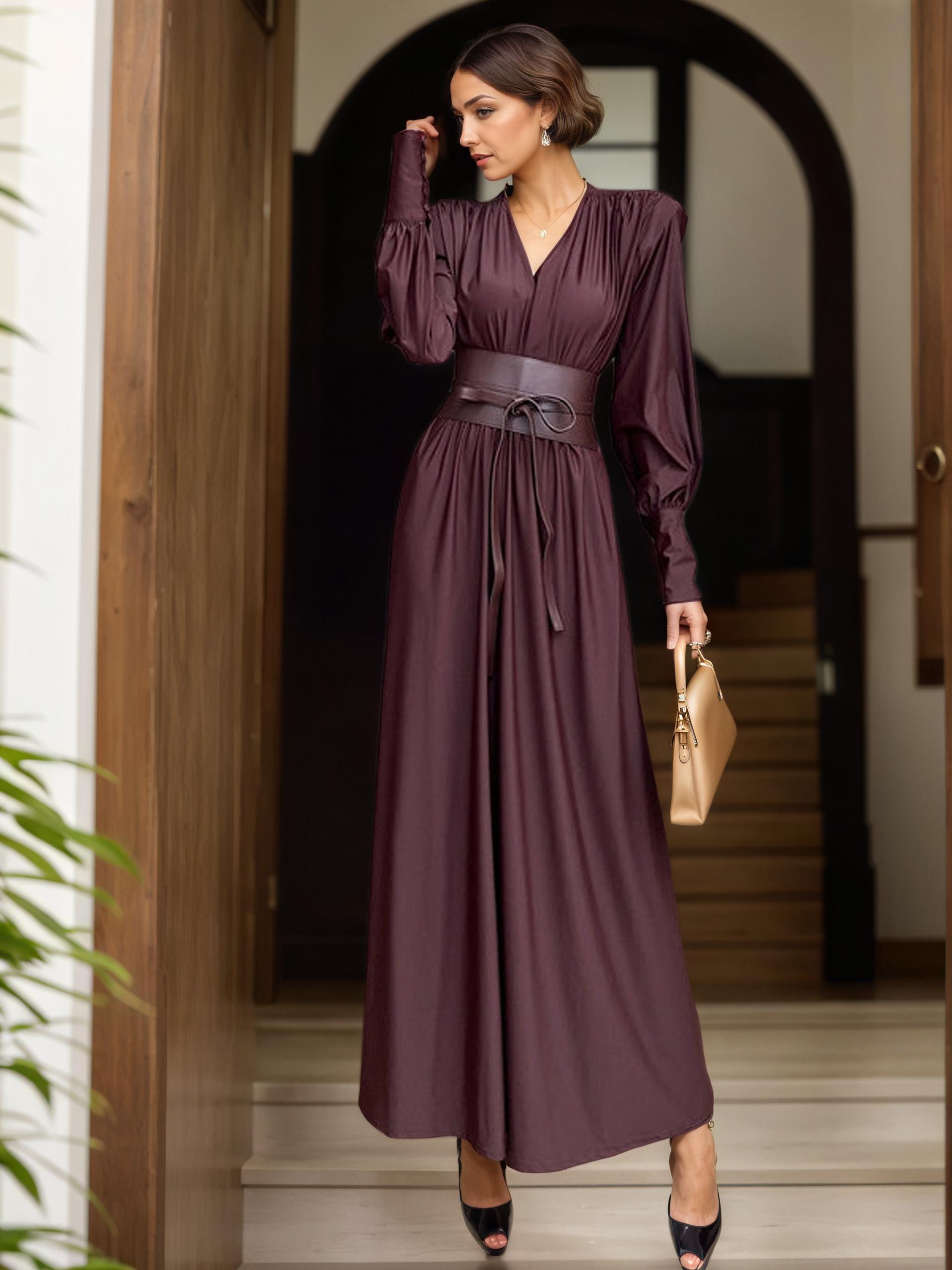 Seraphine High-End French Waistline Maxi Dress