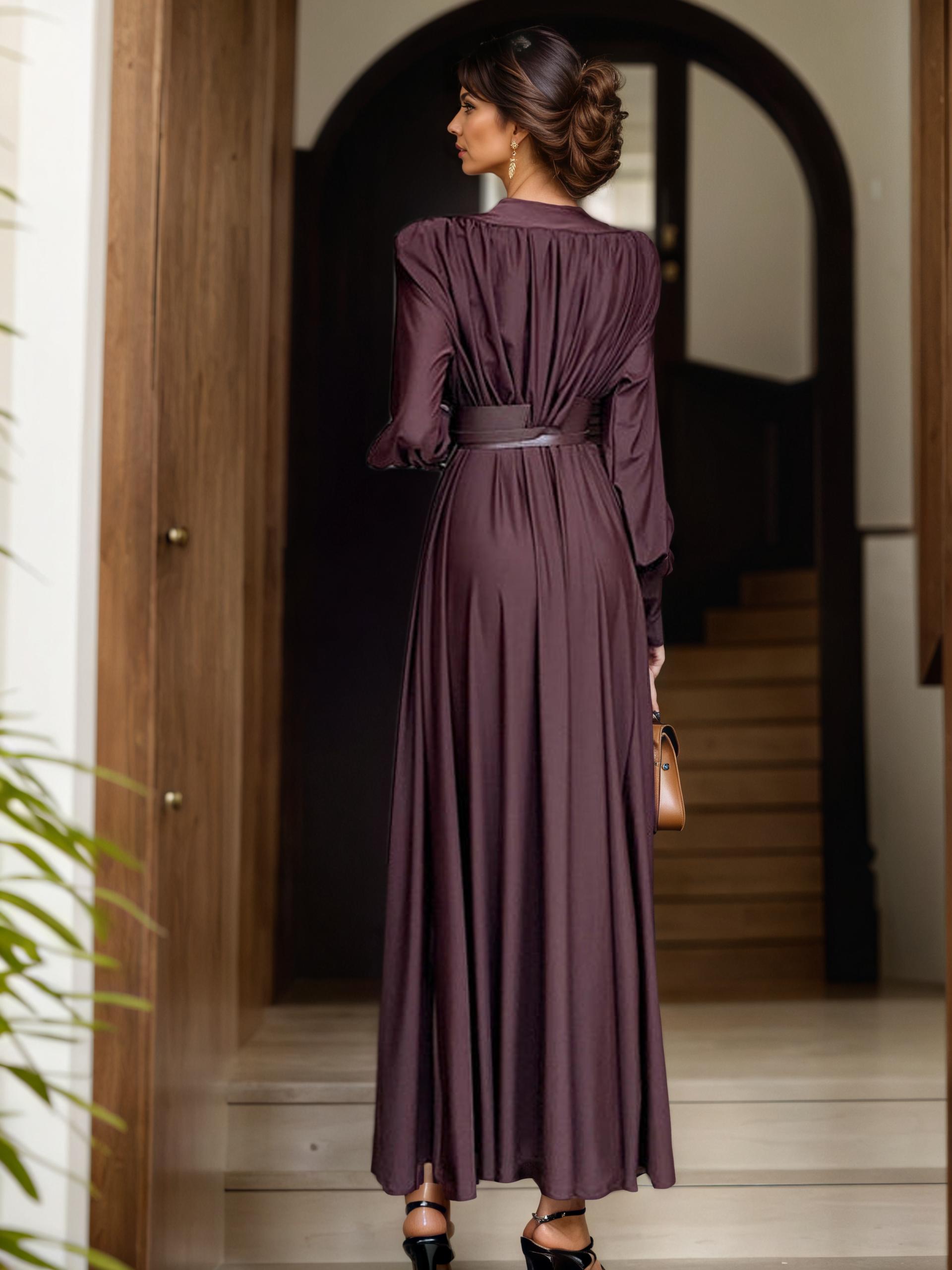 Seraphine High-End French Waistline Maxi Dress