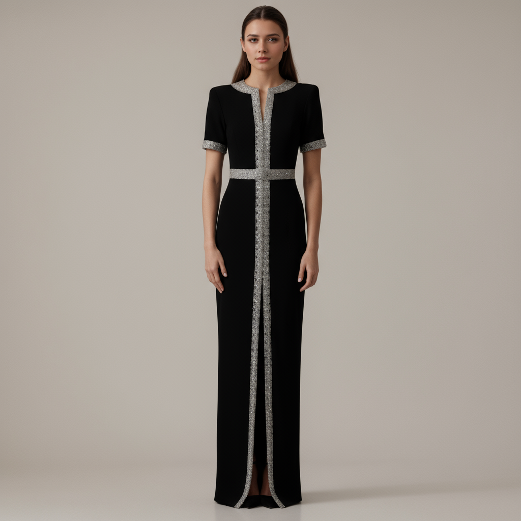 Noir Étoilé  Embellished Majesty Gown