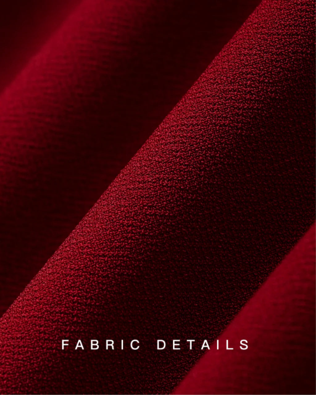 High-Neck Red Bodycon Slit Midi Dress