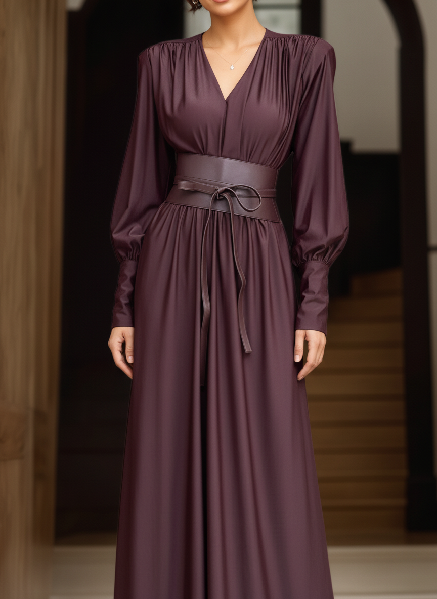 Seraphine High-End French Waistline Maxi Dress
