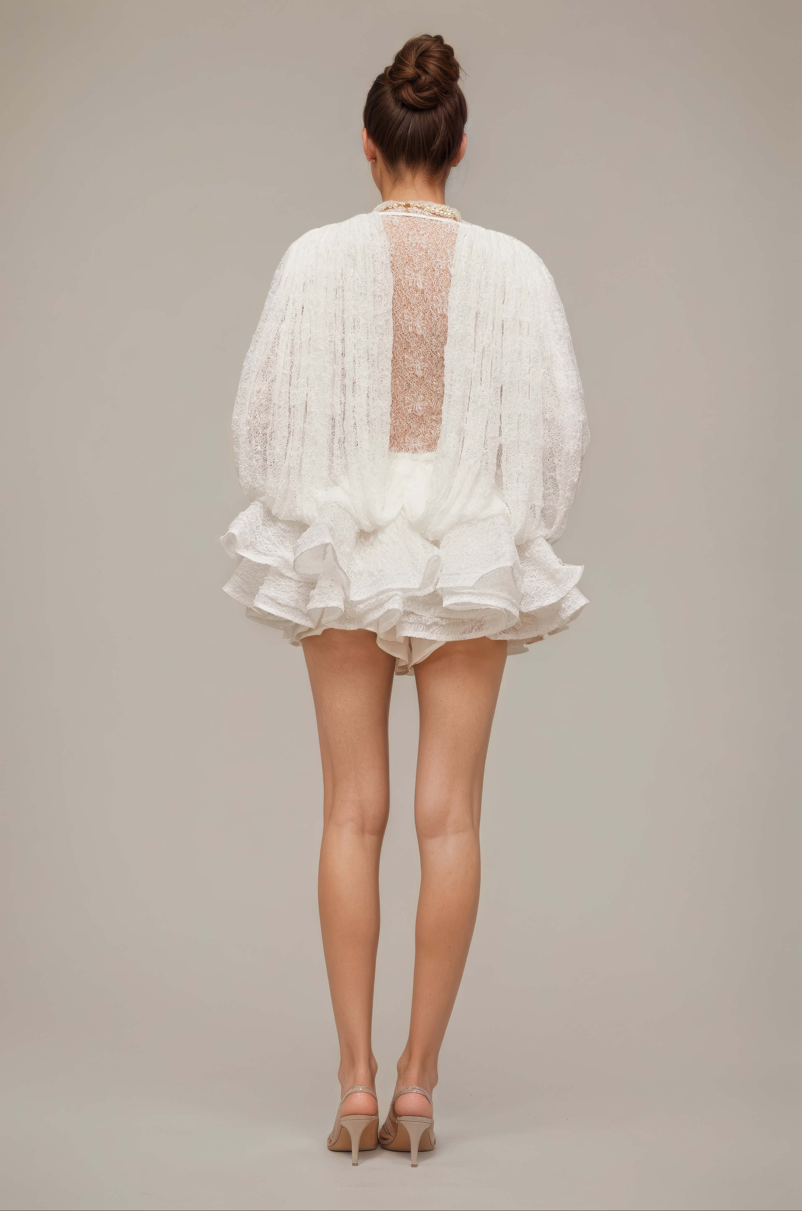Cloud Ruffle Mini Dress