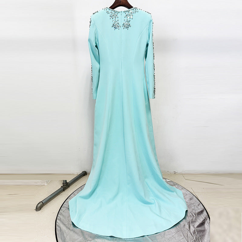 Royal Embroidered Beaded Gown