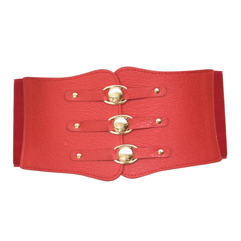 Serré Elegance Belt with Golden Accents