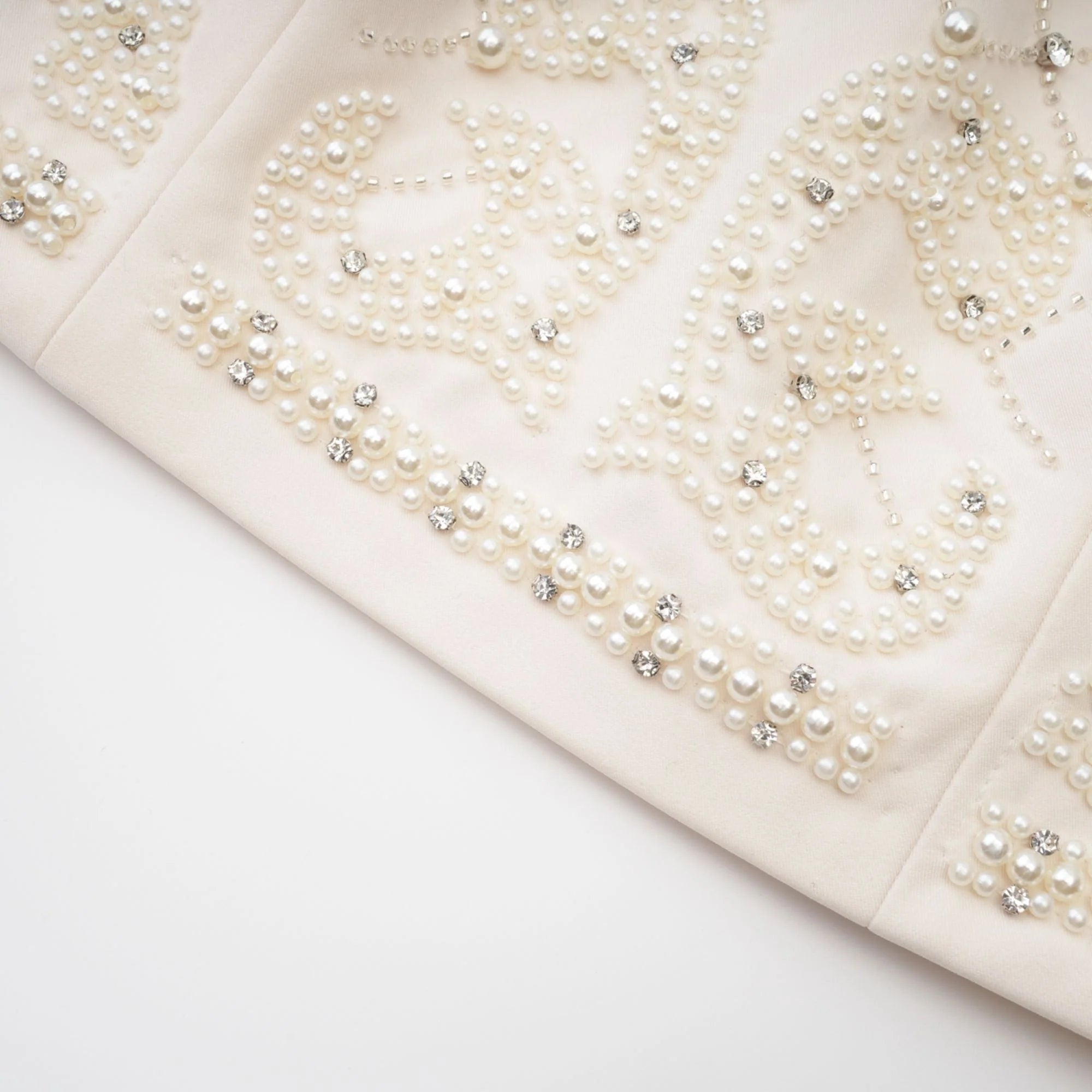 Sculpted Beadwork Glam Halterneck Mini Dress