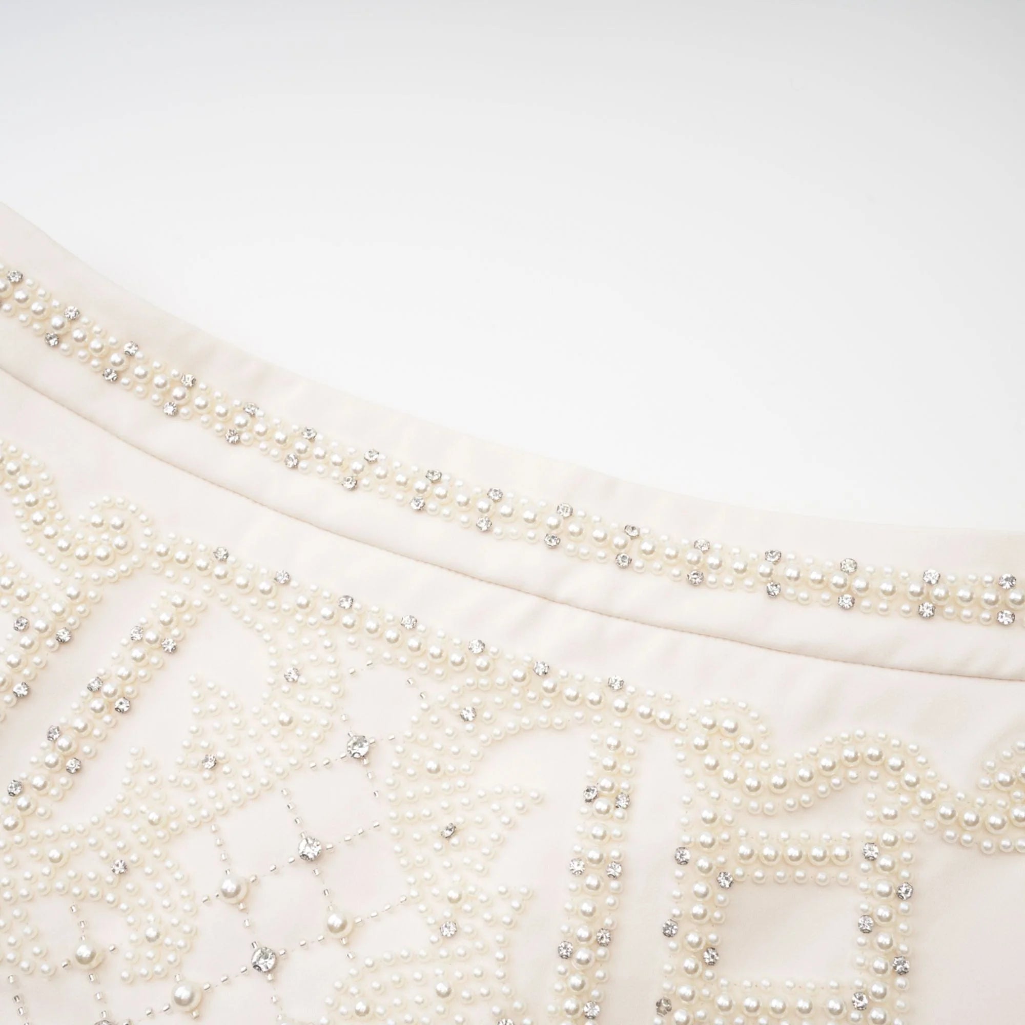 Sculpted Beadwork Glam Halterneck Mini Dress
