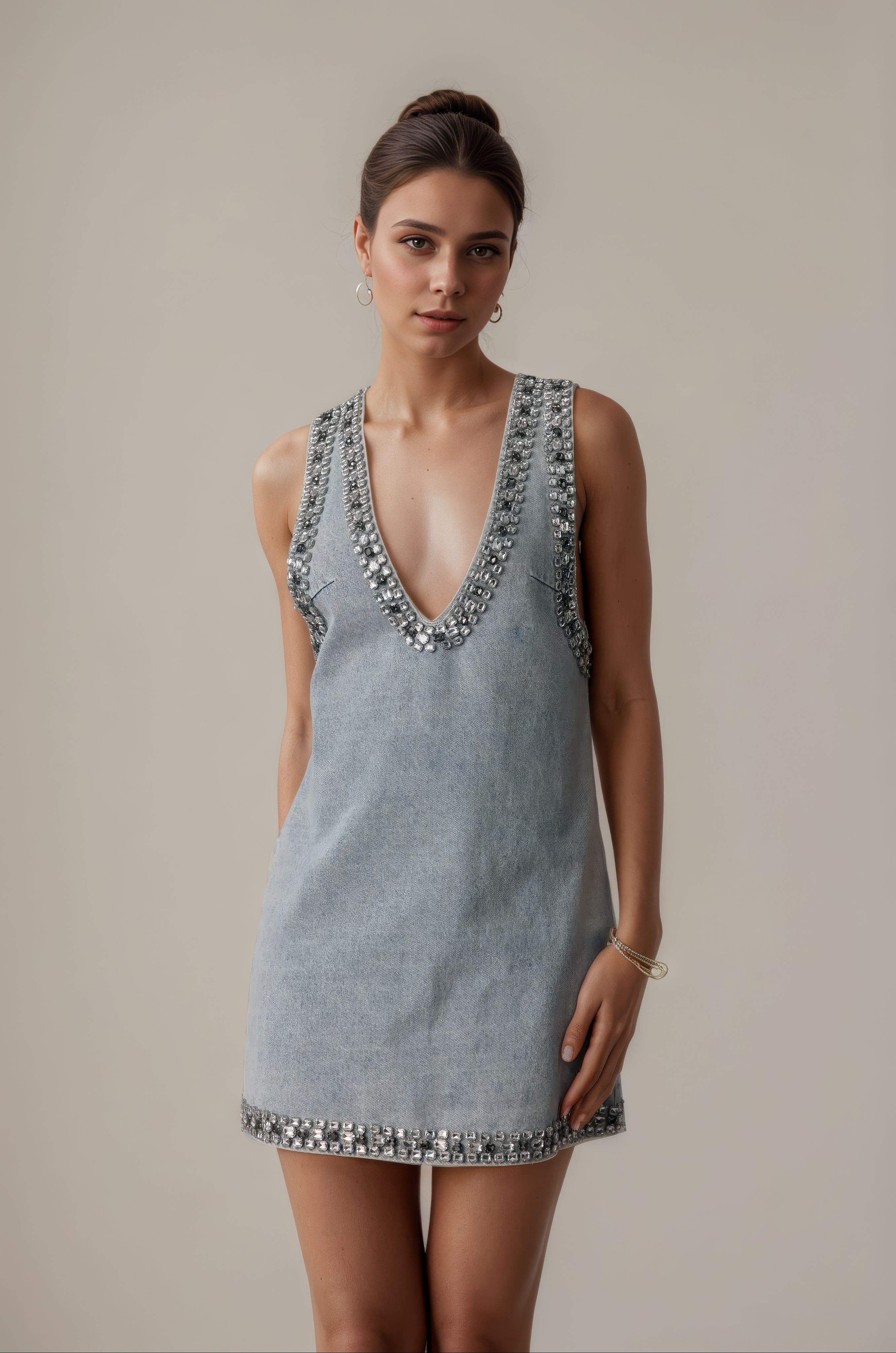 Starlit Edge Mini Dress