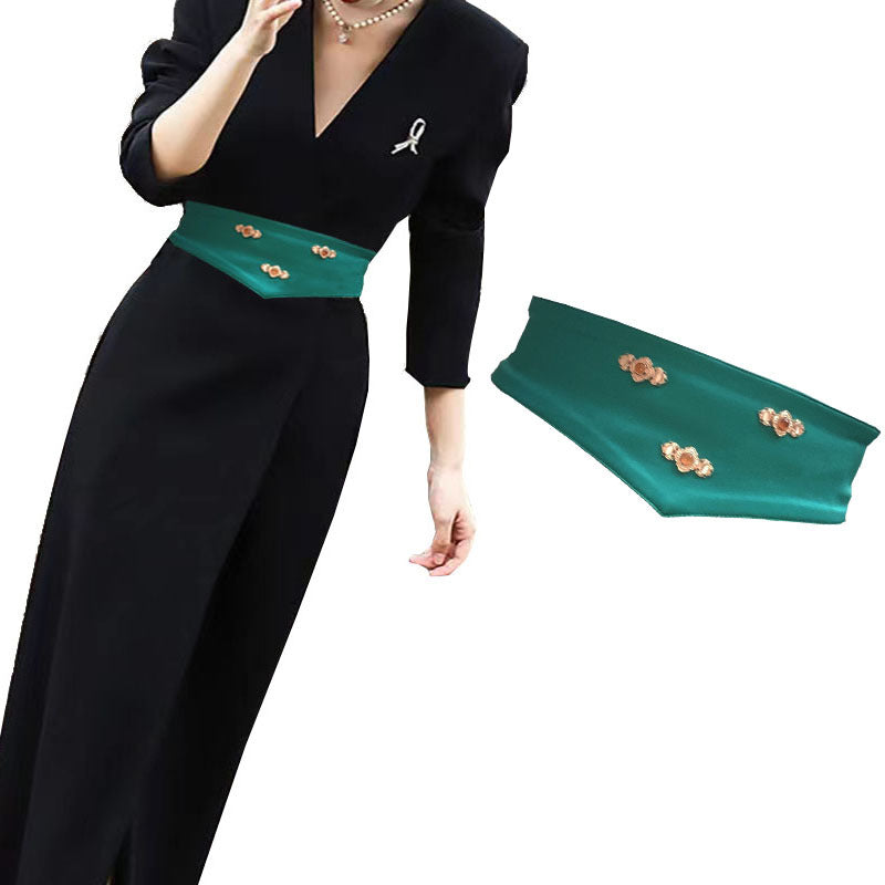 Artemis Black Statement Waist Belt — styled look