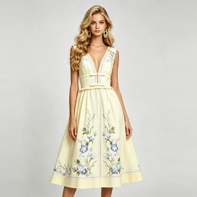 Azalea Yellow Floral - Front View