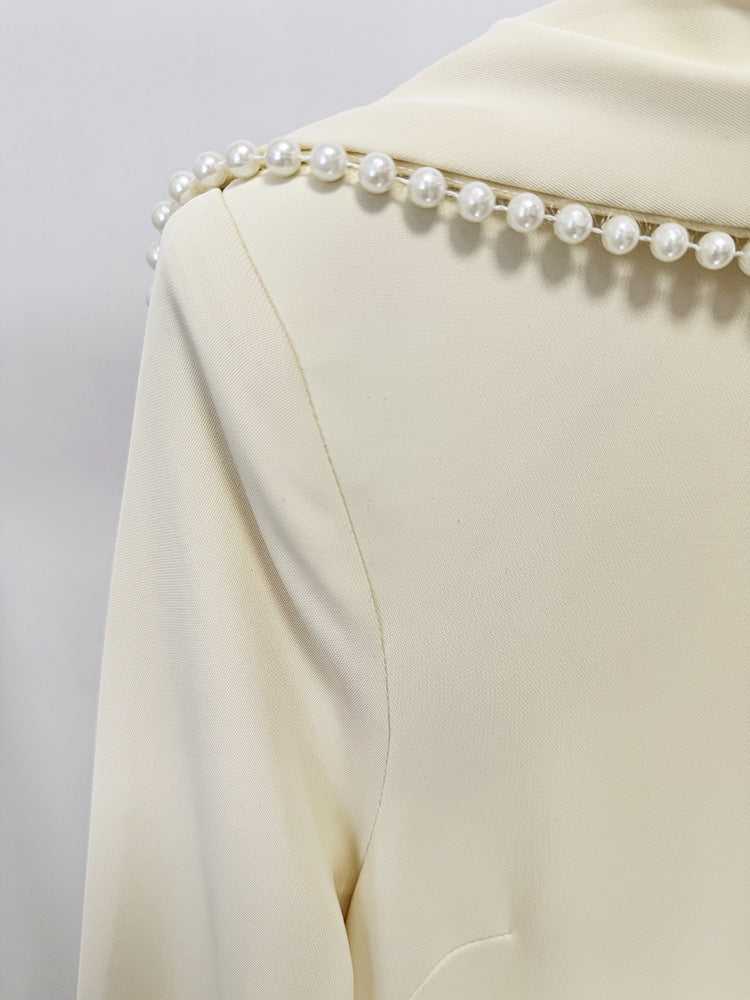 Beaded Flared Sleeve Cape Evening Gown — styled look