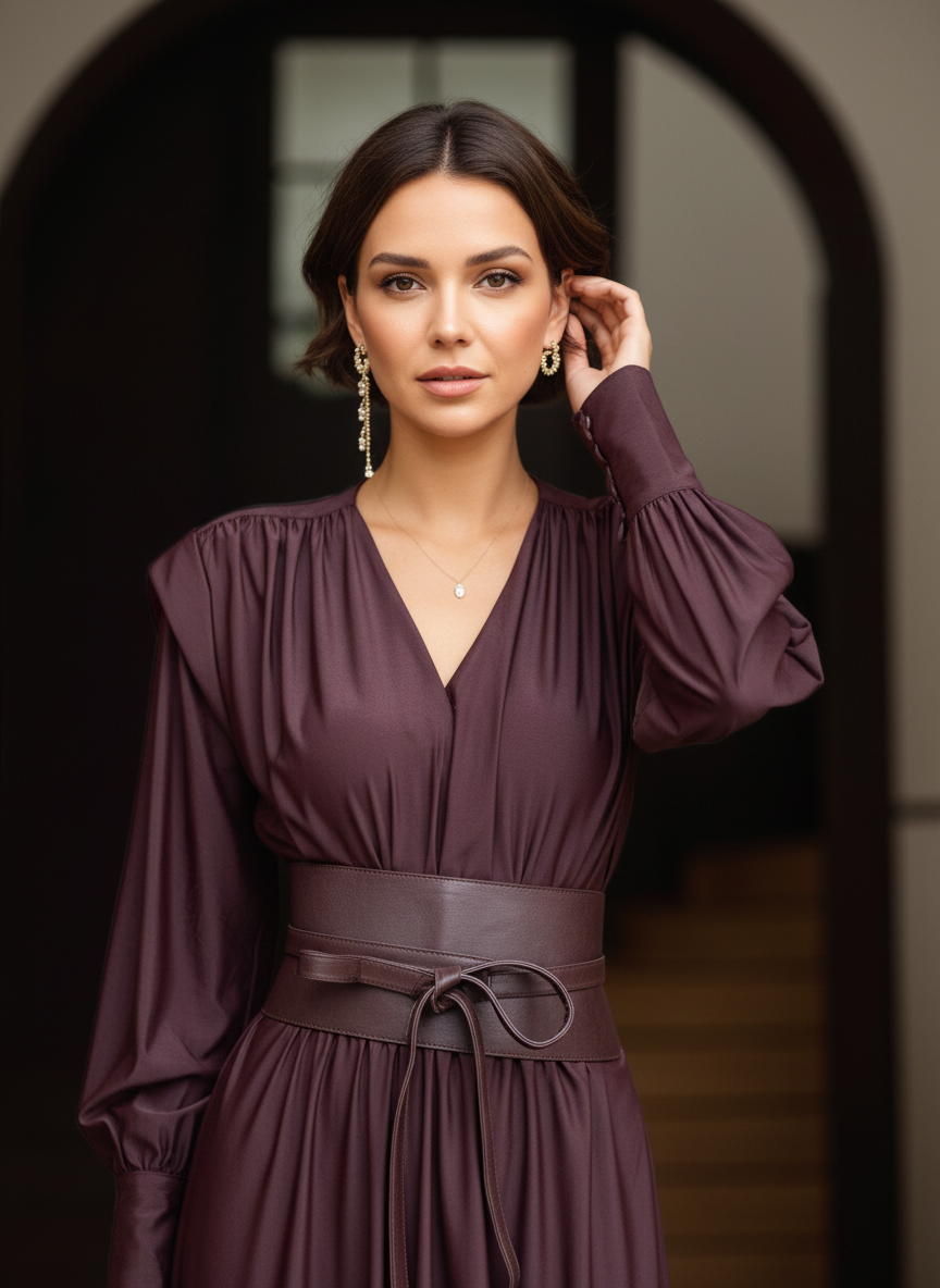 Seraphine High-End French Waistline Maxi Dress