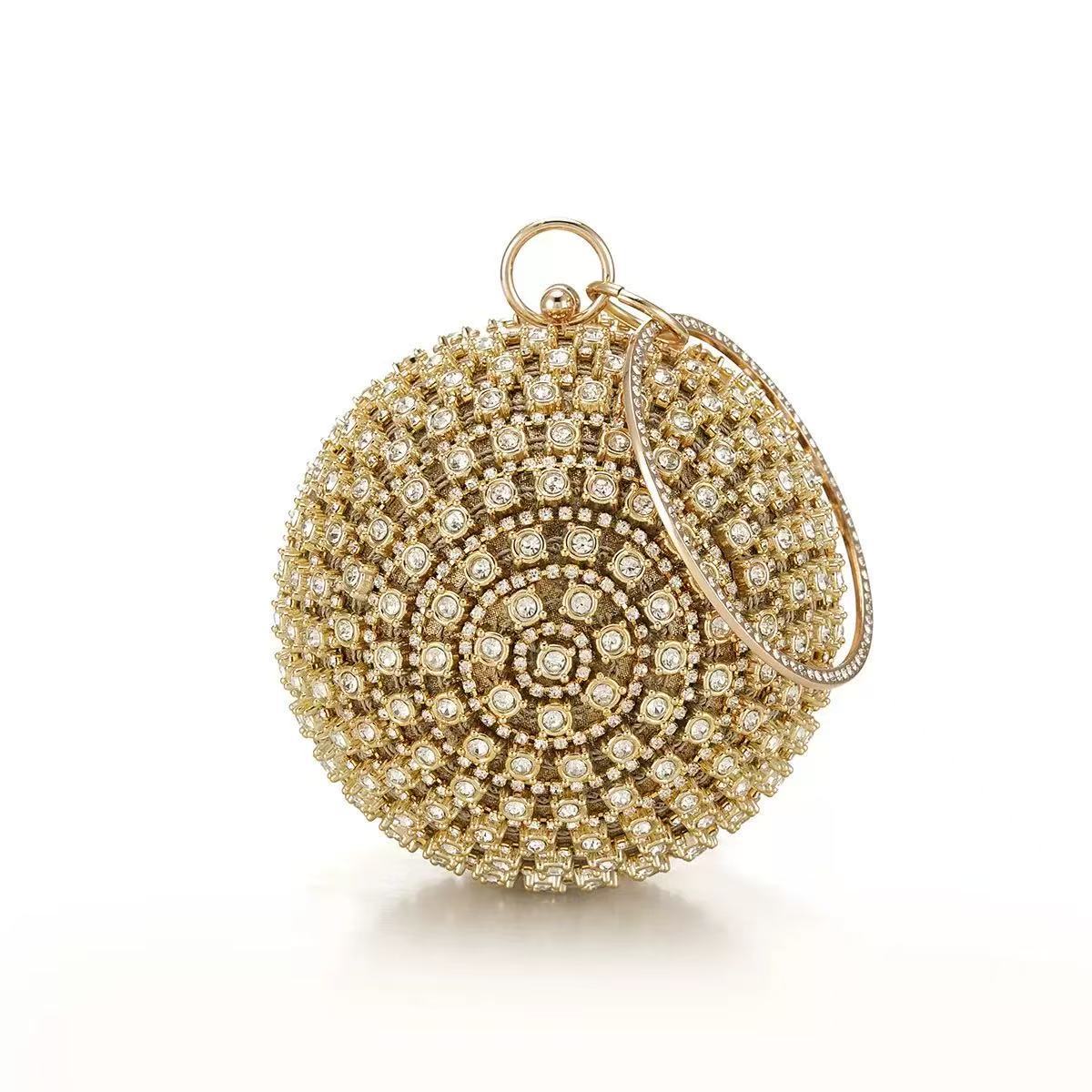 Cascading Tassel Spherical Evening Bag — silhouette