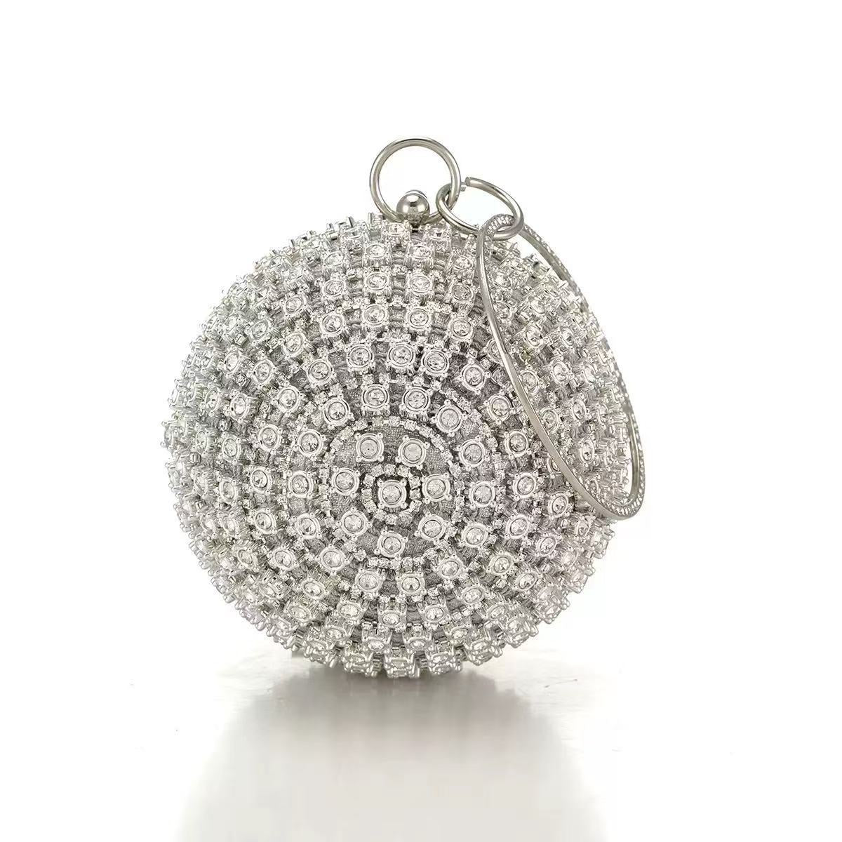 Cascading Tassel Spherical Evening Bag — runway angle