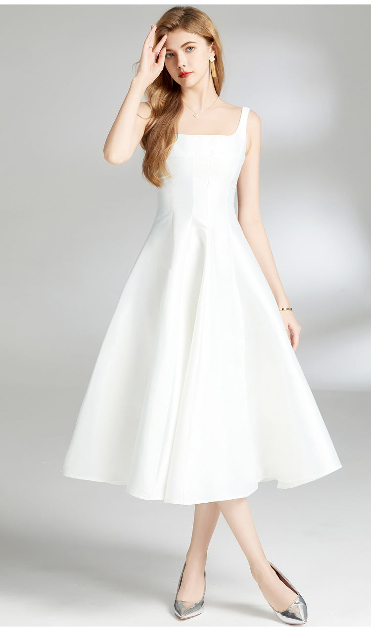 Celine Bloom High-Waist Midi Dress — side view