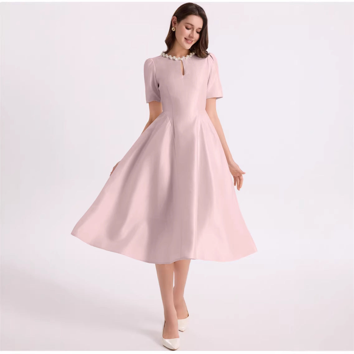 Daria Black Organza Maxi Dress — fabric and detail