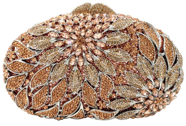 Diamond-Encrusted Signature Banquet Clutch — runway angle