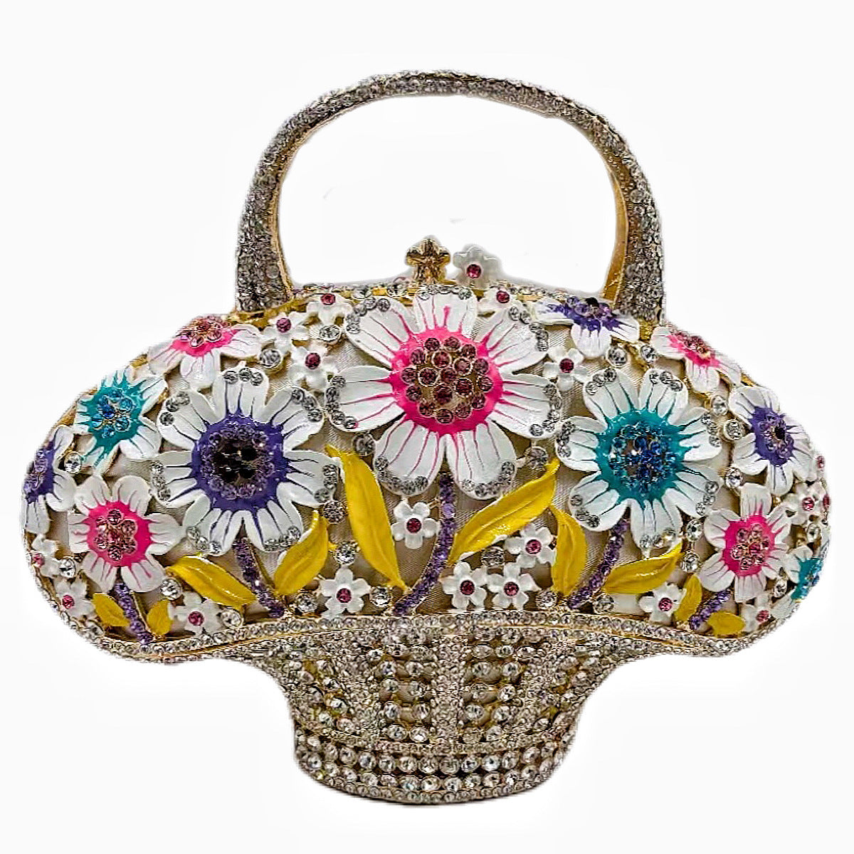 Diamond-Encrusted Signature Banquet Clutch — styled look