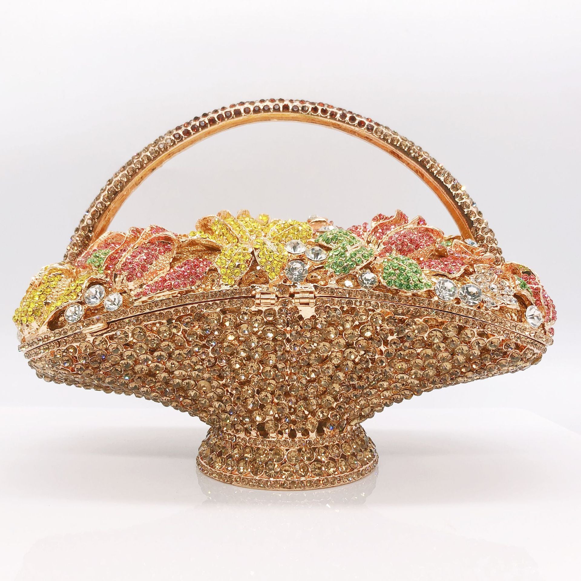 Diamond-Encrusted Signature Banquet Clutch — silhouette