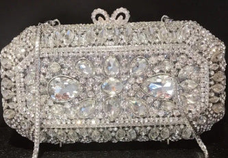 Diamond-Encrusted Signature Banquet Clutch — silhouette