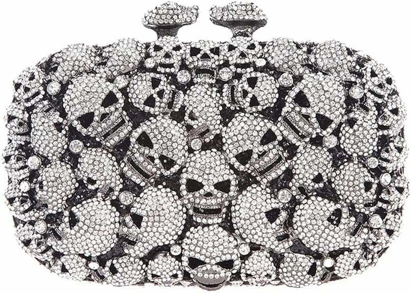 Diamond-Encrusted Signature Banquet Clutch — back view