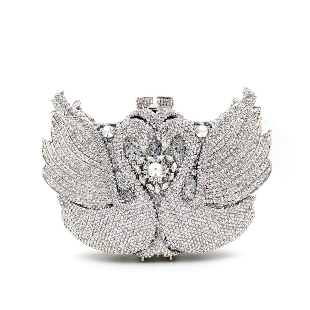 Diamond-Encrusted Signature Banquet Clutch — silhouette