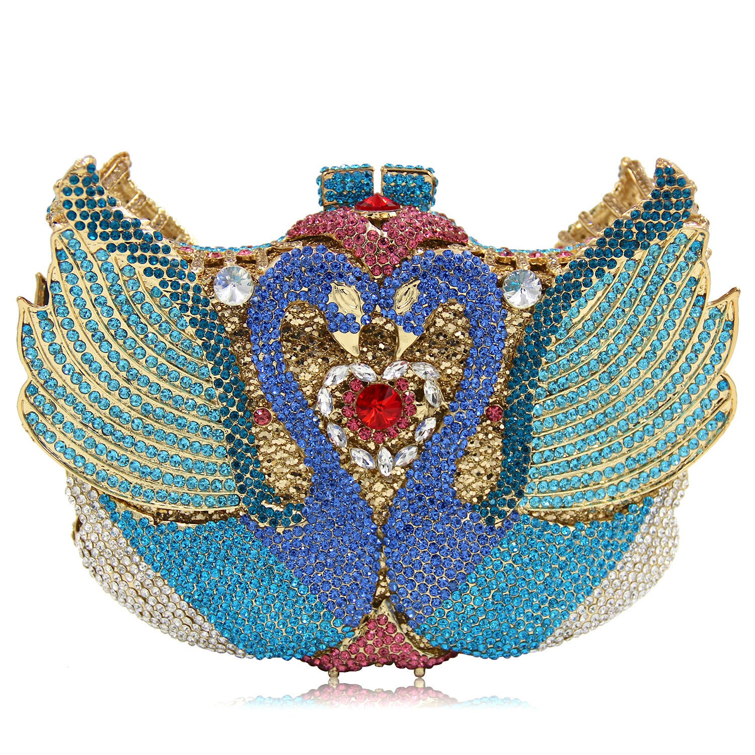 Diamond-Encrusted Signature Banquet Clutch — alternate angle