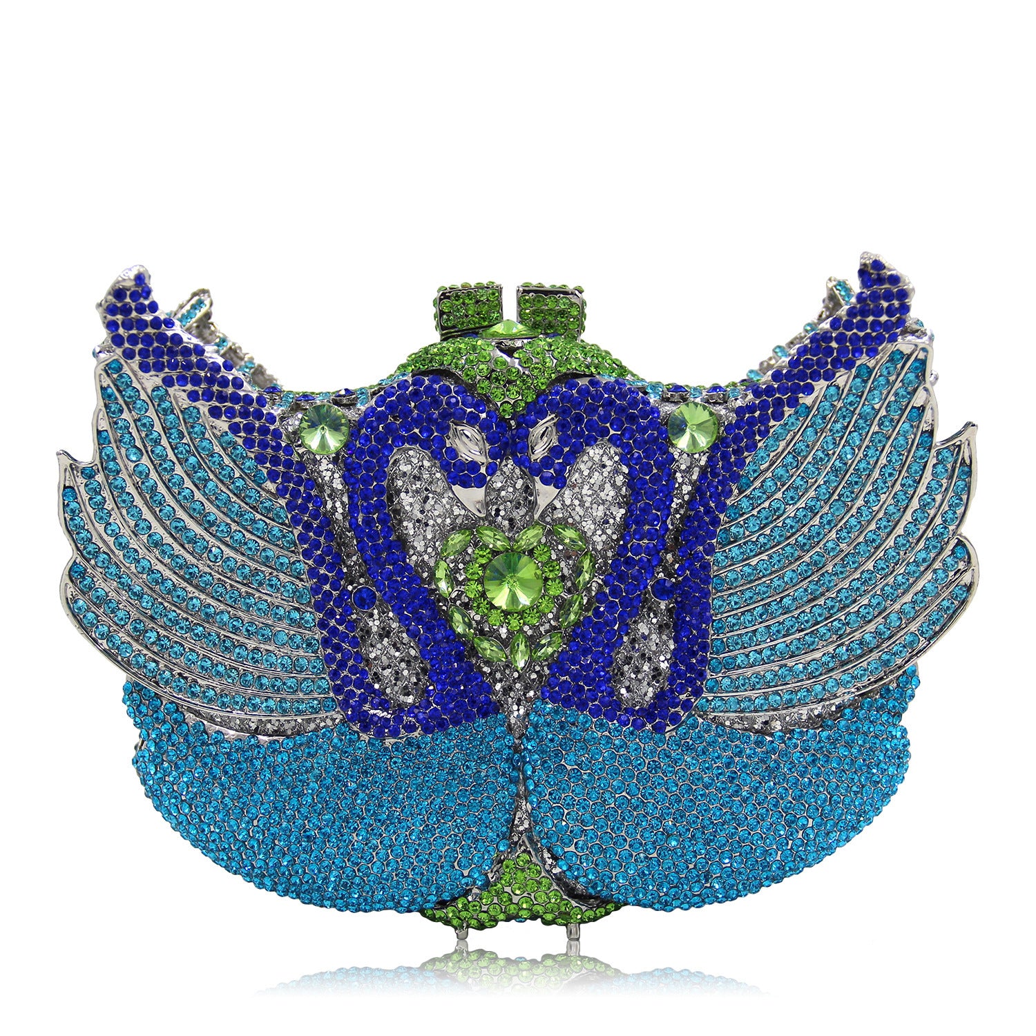 Diamond-Encrusted Signature Banquet Clutch — front view