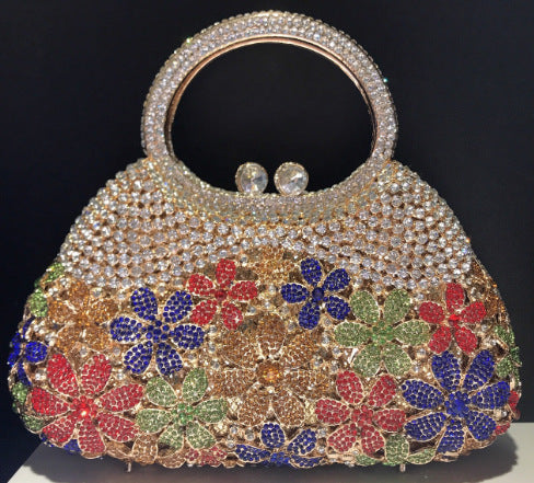 Diamond-Encrusted Signature Banquet Clutch — close-up detail