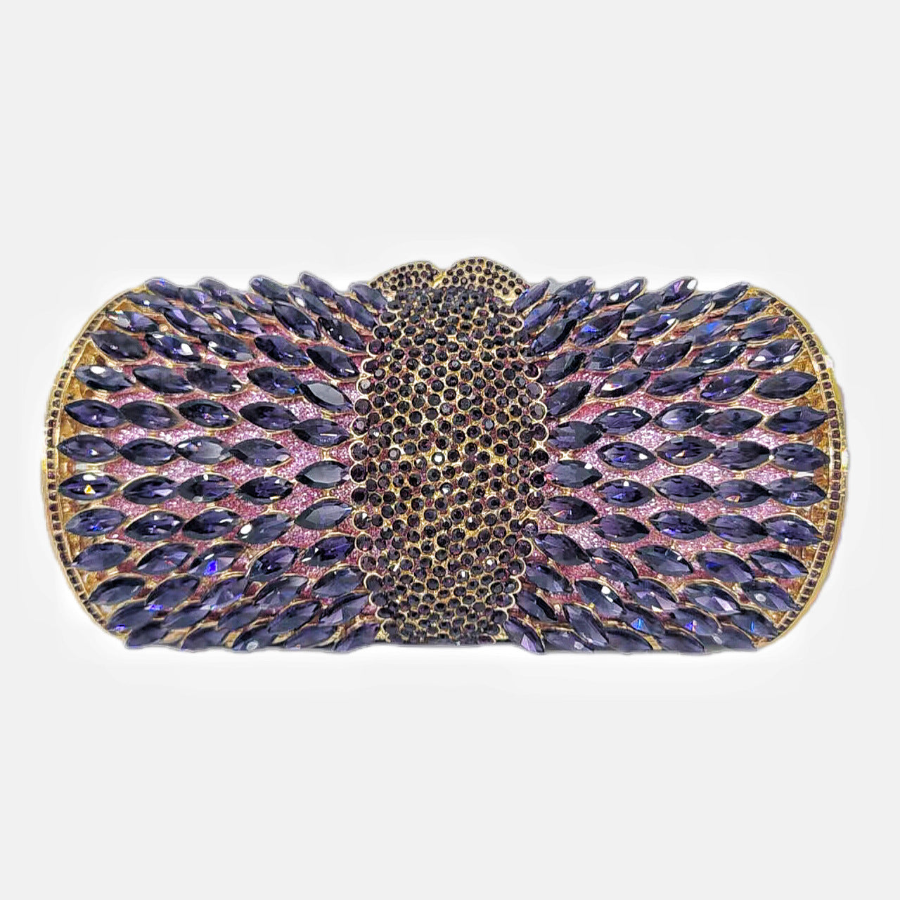 Diamond-Encrusted Signature Banquet Clutch — silhouette