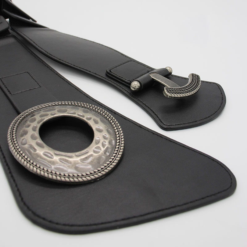 Cassandra Black Statement Waist Belt — styled look