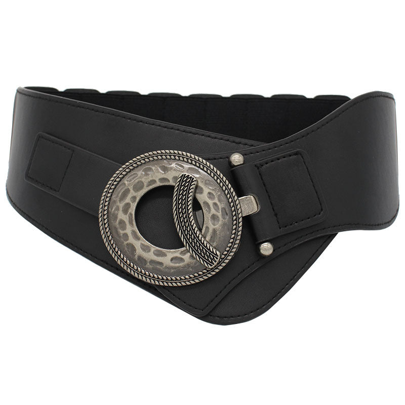 Cassandra Black Statement Waist Belt — back view