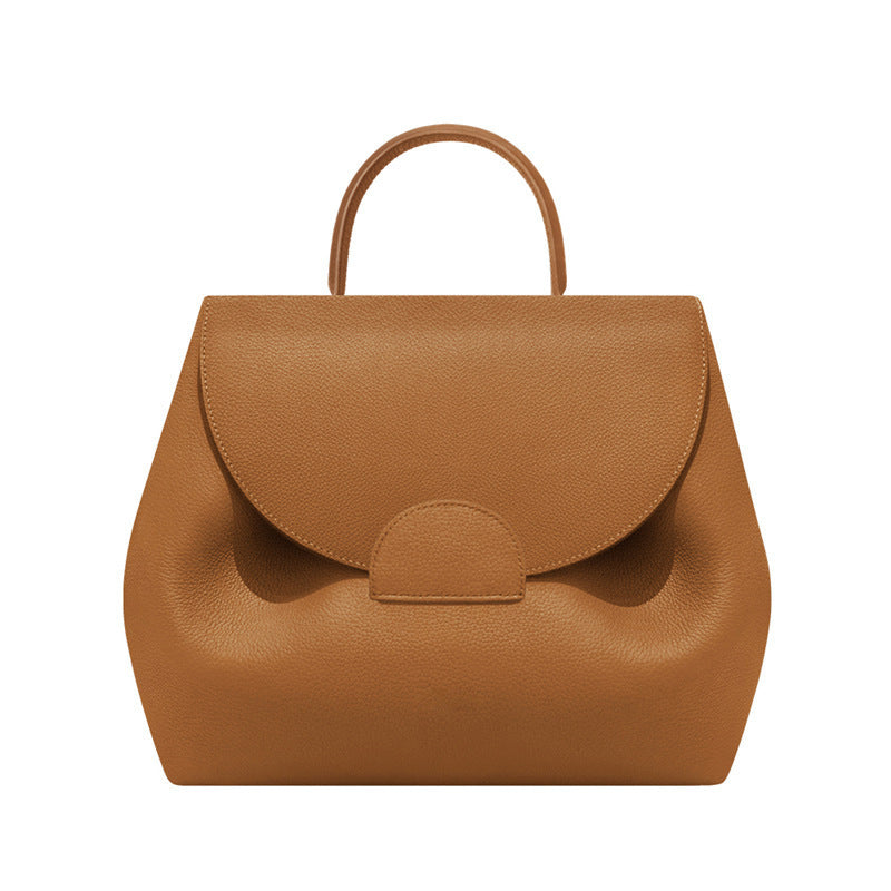 Florentine Pebbled Leather Curved Flap Handbag - additional view 11