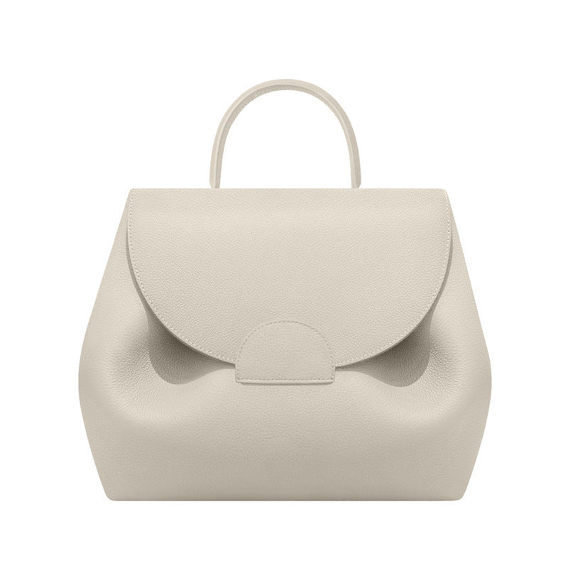 Florentine Pebbled Leather Curved Flap Handbag - additional view 14