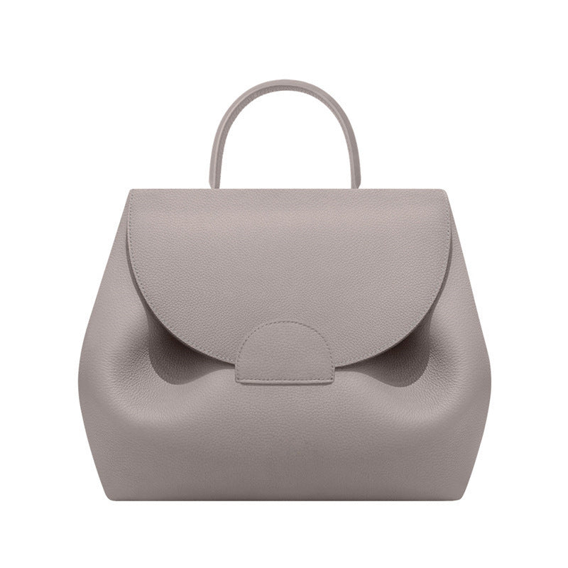 Florentine Pebbled Leather Curved Flap Handbag - additional view 15