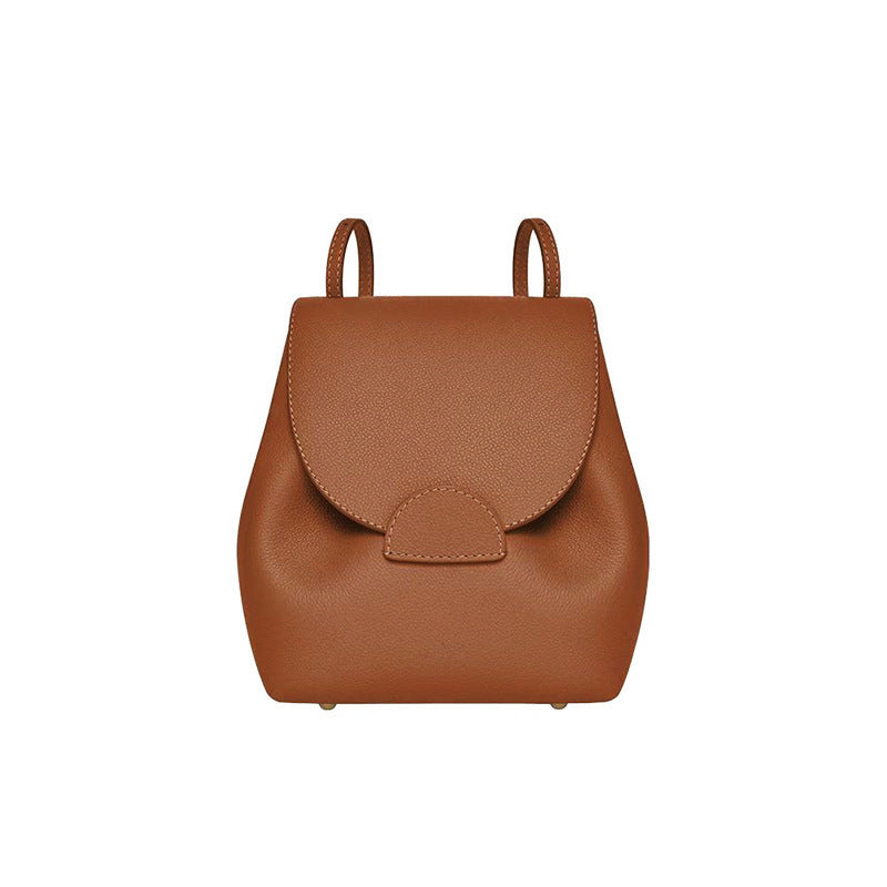 Florentine Pebbled Leather Curved Flap Handbag - additional view 5