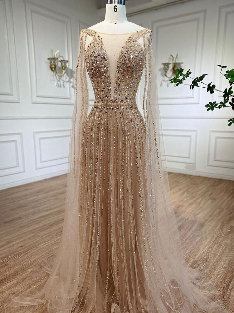 Elowen A-Line Floor-length Evening Gown — styled look