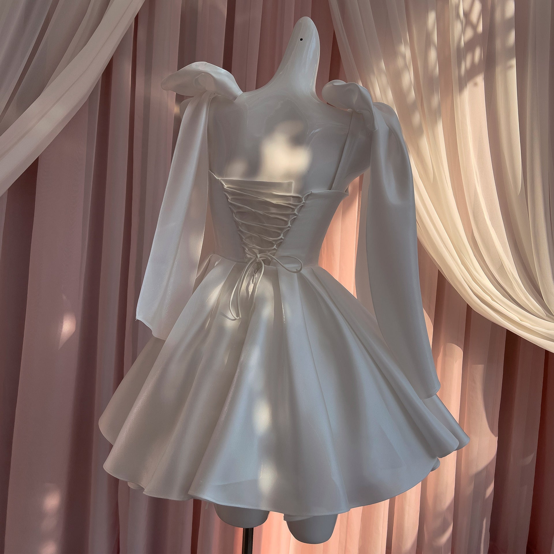 Mireille Black Satin Strapless Dress — styled look
