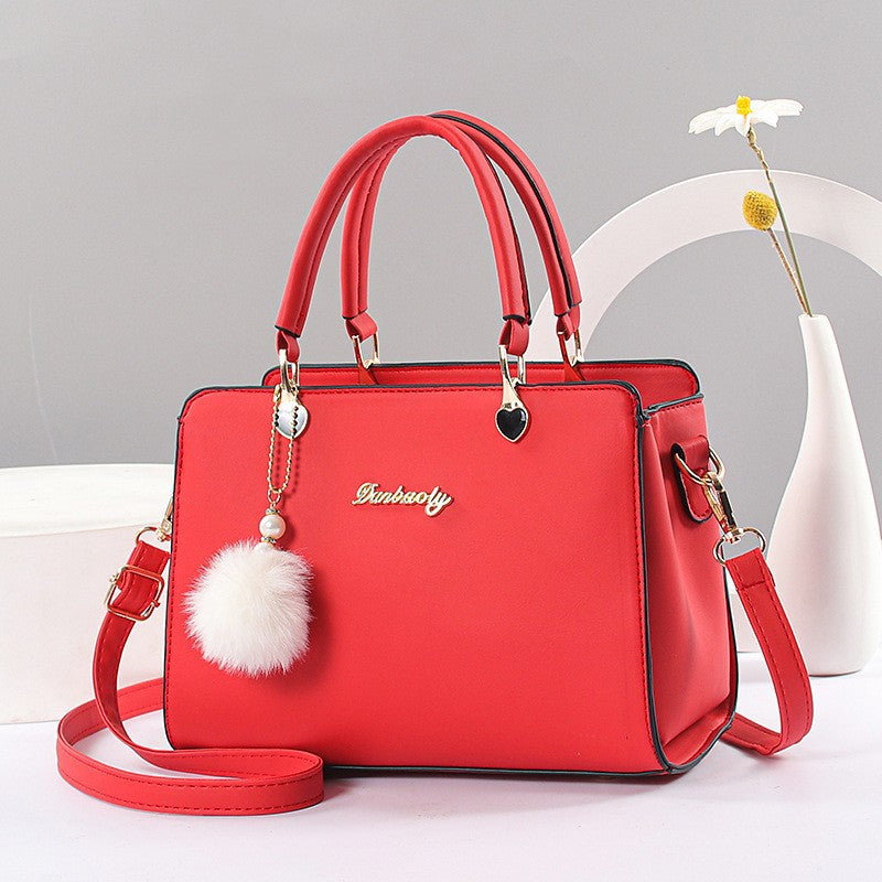 Clio Textured Chain-Strap Crossbody Bag — side view
