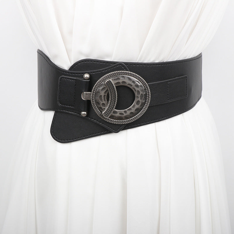 Juliette Black Statement Waist Belt — full length