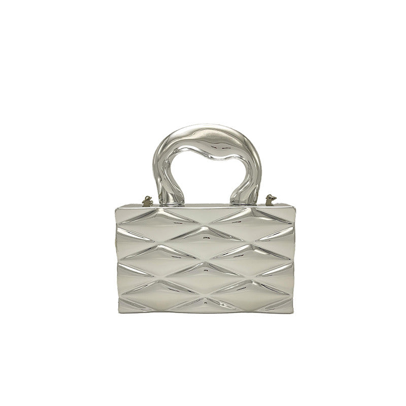 Retro Box Chain Crossbody Bag — close-up detail