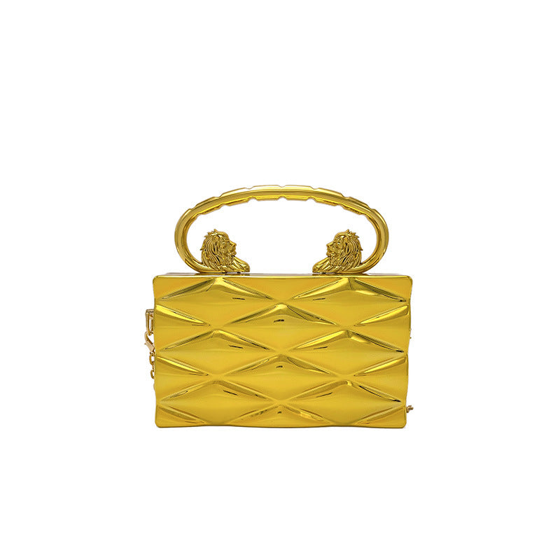 Retro Box Chain Crossbody Bag — model wearing